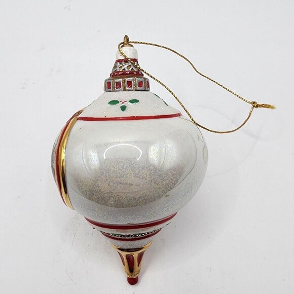 Vintage 1999 Bradford Edition Porcelain Christmas Ornaments An armful of Joy - Picture 4 of 8